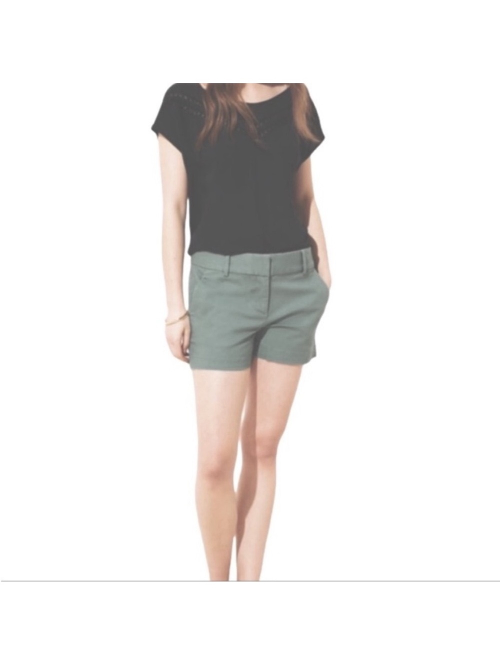 LOFT The Riviera Shorts Black Size 10 - Picture 3 of 10